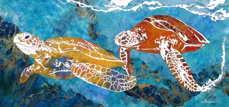 Yellow%20Honu by artist Marcy Ann Villafana